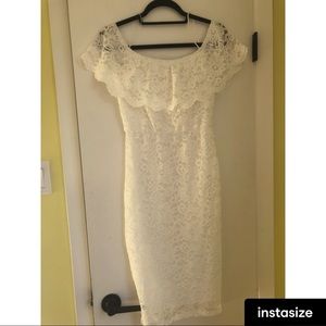 Beautiful white lace dress, worn once